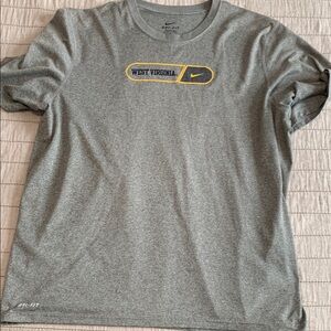 West Virginia State Nike Dry Fit Gray Short Sleeve Tee